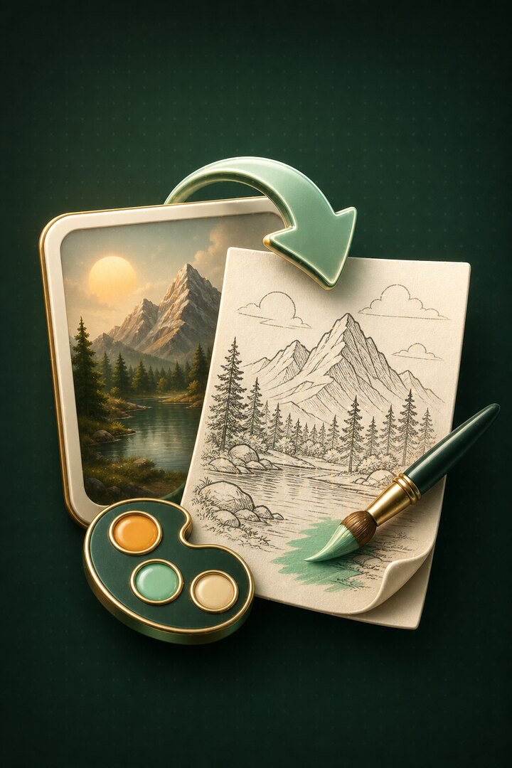 Convert Image to  Drawing Effect (Line drawing) featured illustration