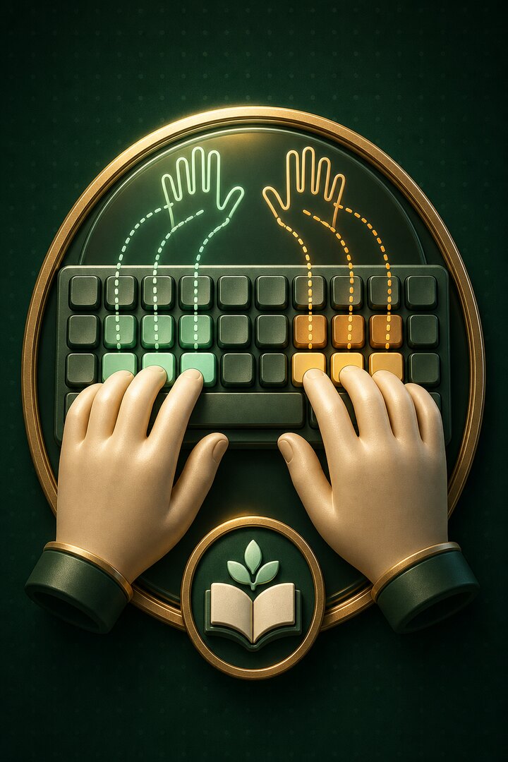Free Typing Trainer With Finger Positioning Guide featured illustration