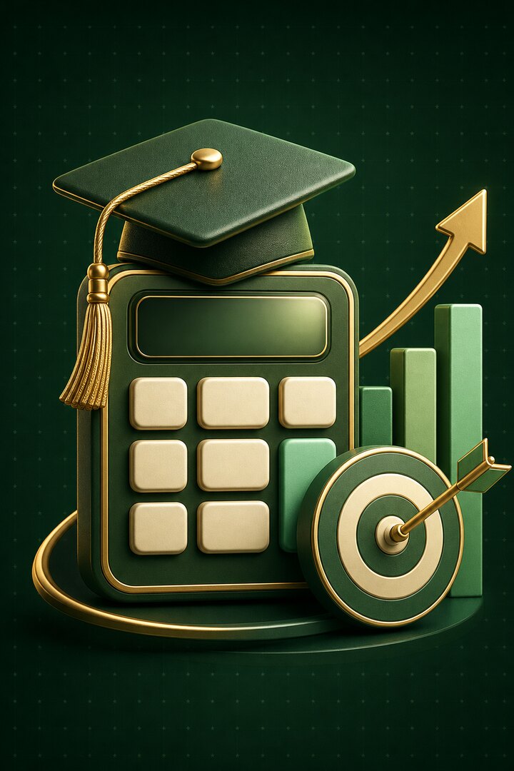 Grade Point Average (GPA), CGPA, and Targeted GPA Calculator featured illustration