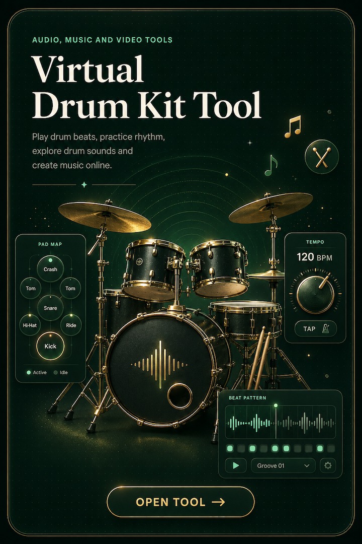 Online Drum Kit: Play, Record and Download featured illustration