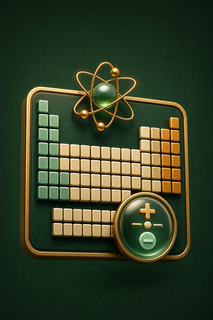 Periodic Table Chart (Chemical Elements and Their Charges) featured illustration