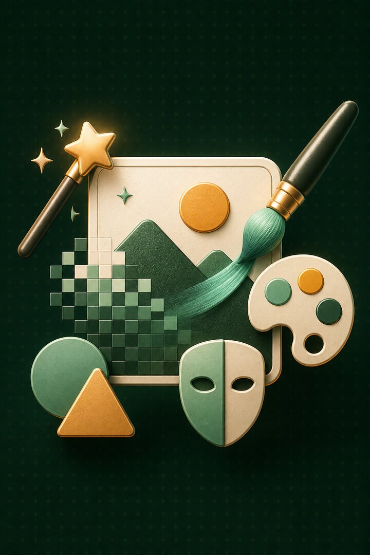 Image Editor: Pixelate, Draw, Filter, Shapes, and More featured illustration