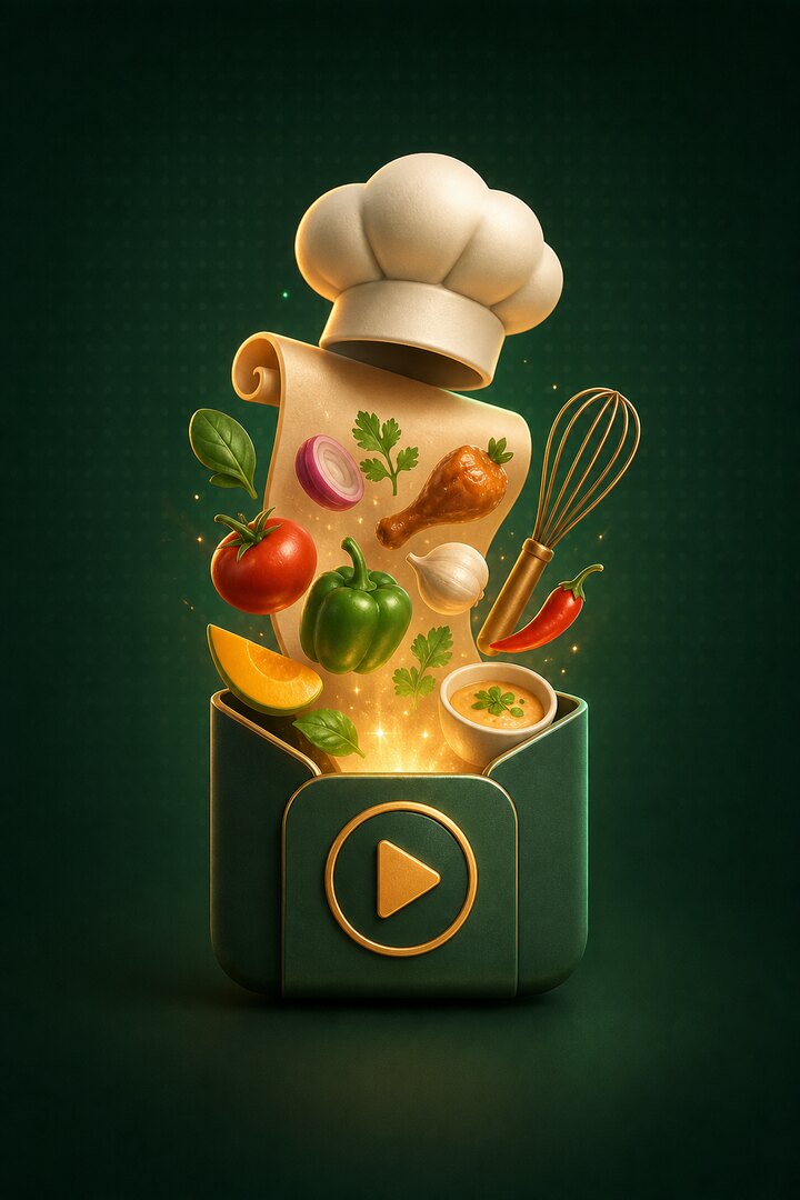 Generate Random Food Recipe with Videos featured illustration