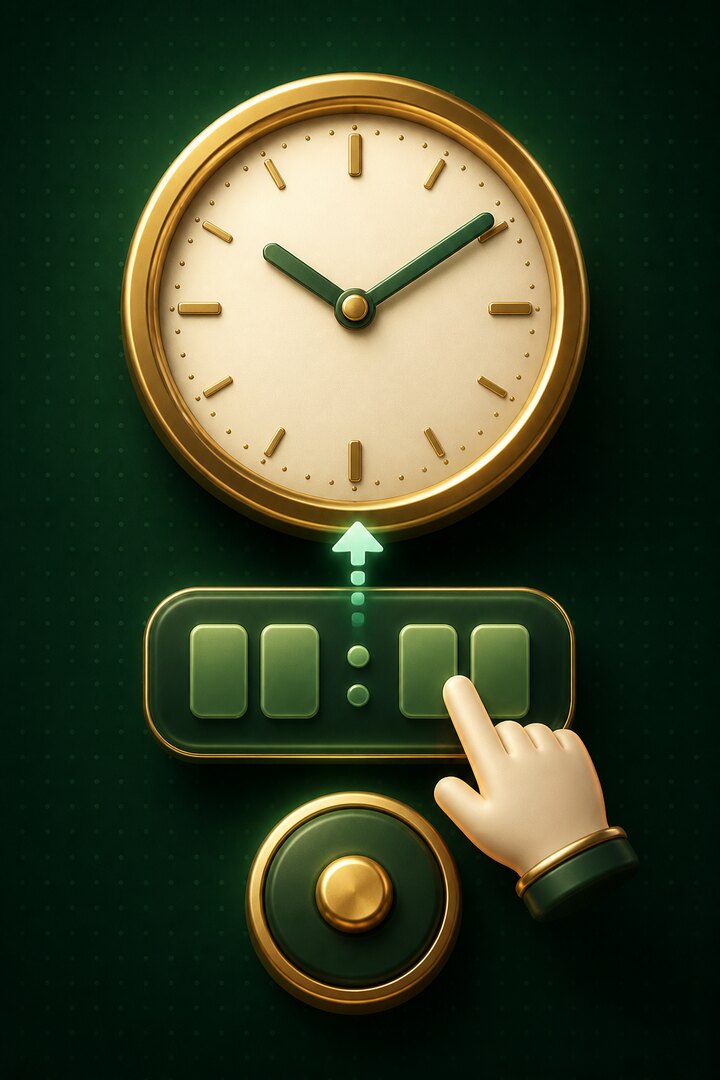 Stop the Clock (Match Digital Clock With Analogue) featured illustration