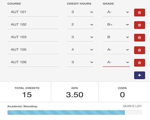 gpa calc