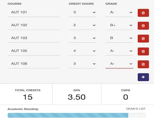 gpa calc