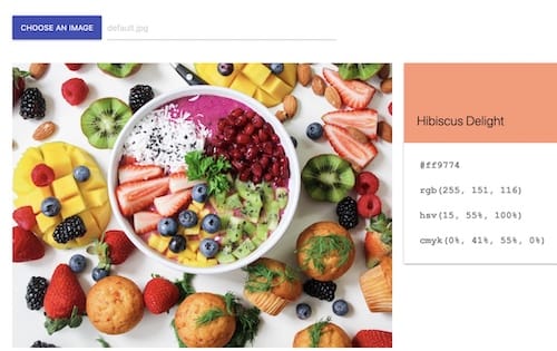 Color Name and Code Picker From Any Image: Hex, RGB, HSV, CMYK