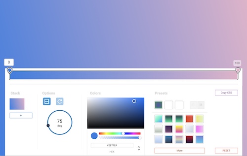 Background Gradient Picker (Linear/Radial) With CSS Code - Online Tools