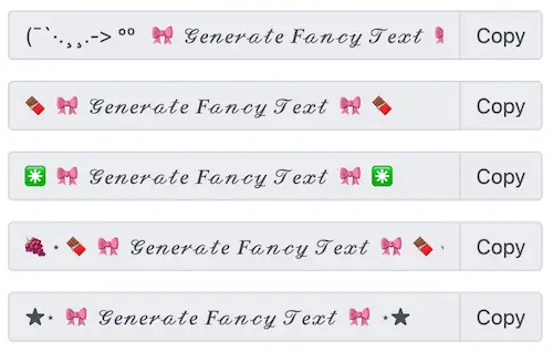 fancy text generator