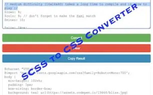 scss to css