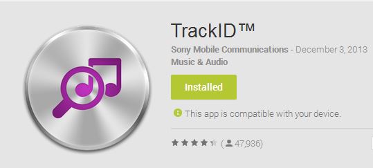 sony with trackid app