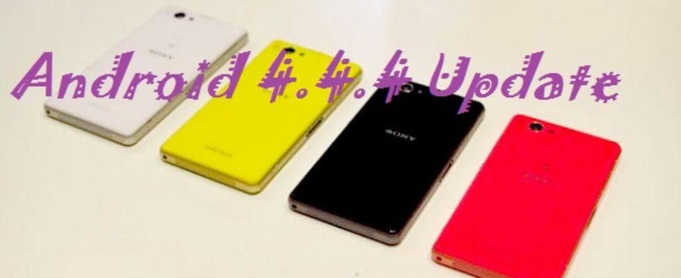Xperia Z1 compact Android 4.4.4 update