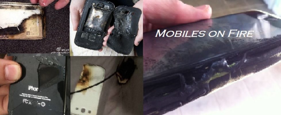 Mobiles on fire