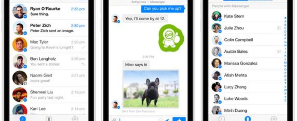 facebook removes chat option from its app