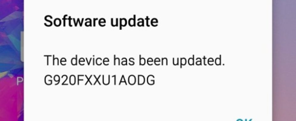 Galaxy S6 Software update 1