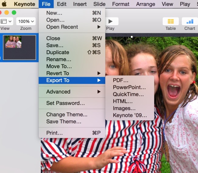 create Microsoft office compatible files in Mac for KeyNote