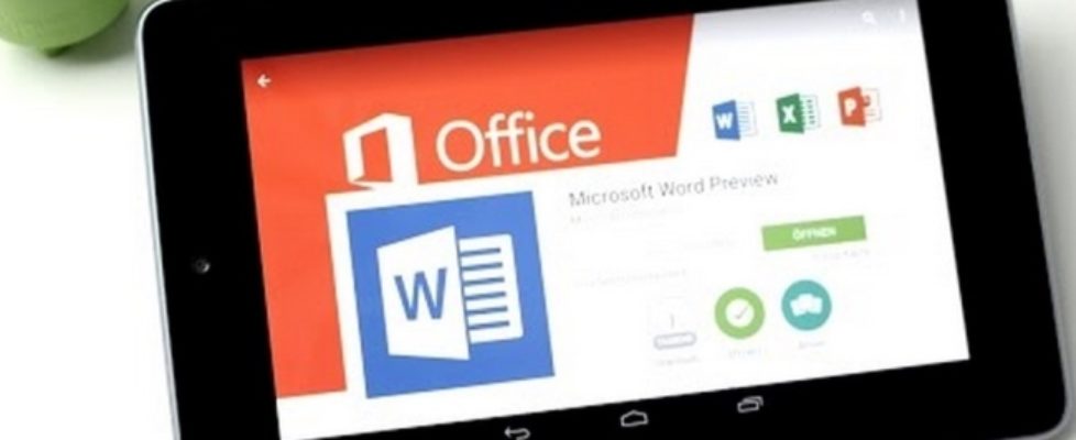 Android tablet with preinstalled MS office OneDrive Skype