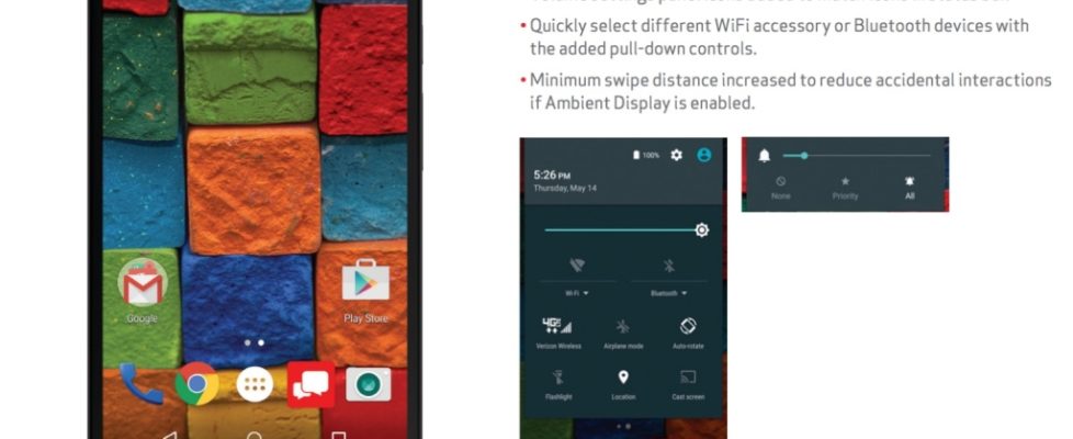 Verizon Moto X 2nd Gen Android 5.1 Update