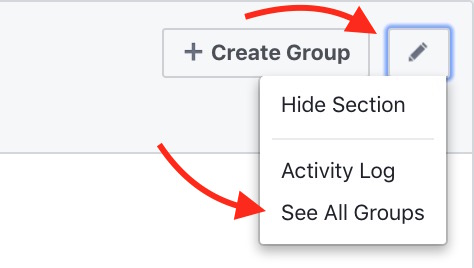 See All groups on FaceBook