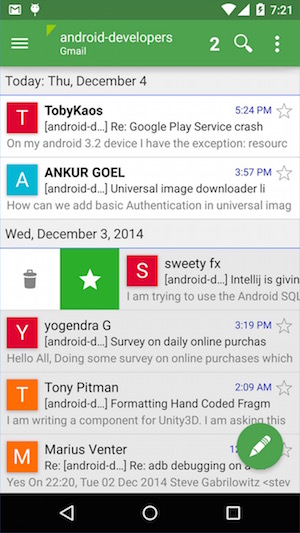 Best free email apps for Android to use multiplae email accounts Aqua Mail