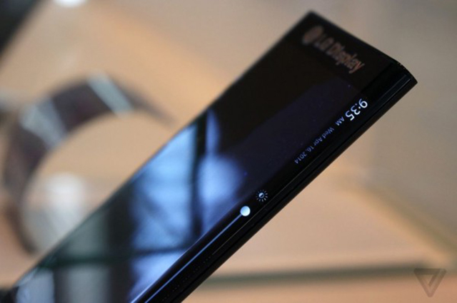 LG curved display smartphone