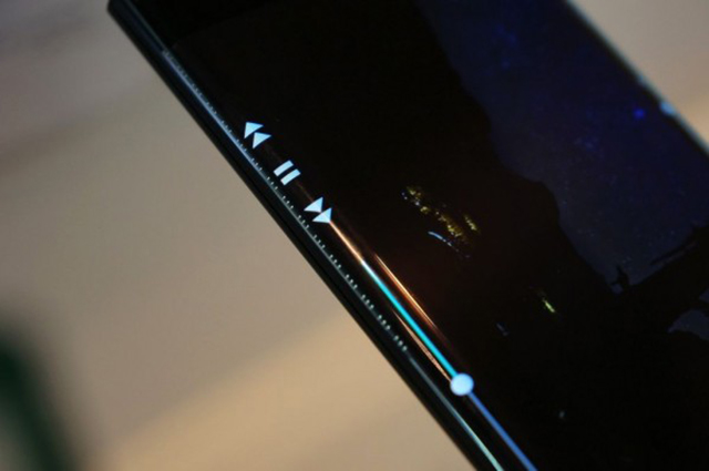 LG curved edge display phone