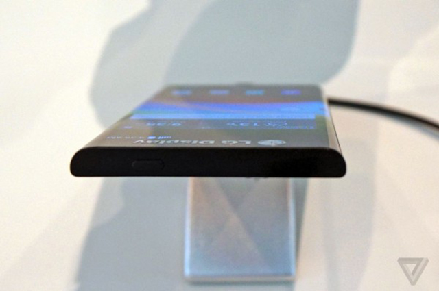 LG curved edge mobile