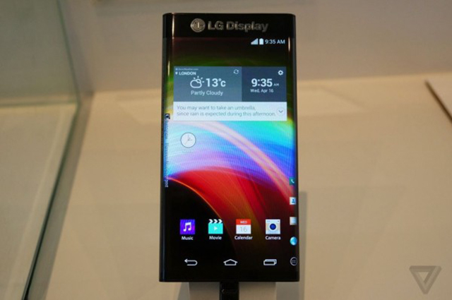 LG curved edge phone prototype