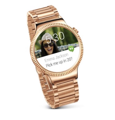 Preorder Huawei SmartWatch Android in gold color