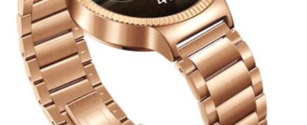 Preorder Huawei SmartWatch in gold color