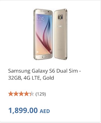 Samsung Galaxy S6 edge and s6 price drop in the UAE