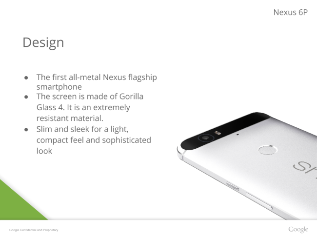 Google Nexus 6P features