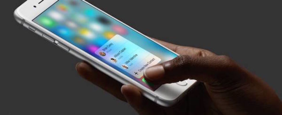 iPhone 6s 3D touch