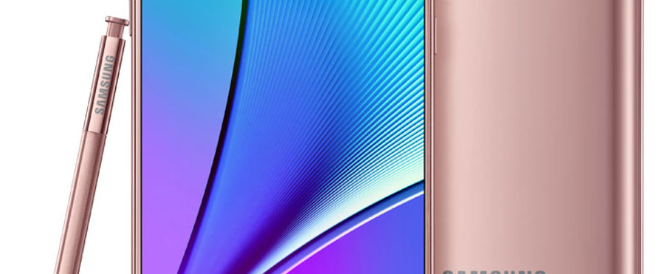 Pink Gold Galaxy Note 5
