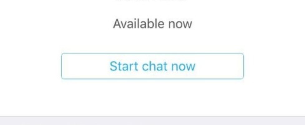 Apple support app chat option