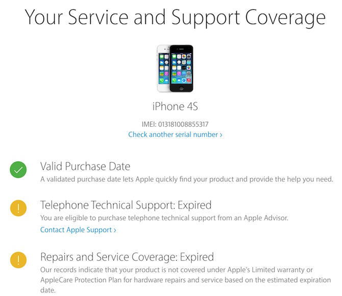 Apple Product IMEI or Serial number checker