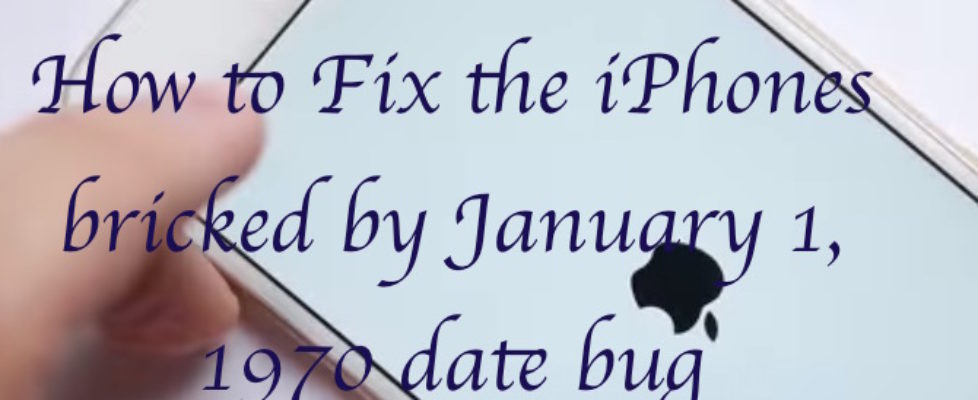Fix bricked iPhone by date bug 1