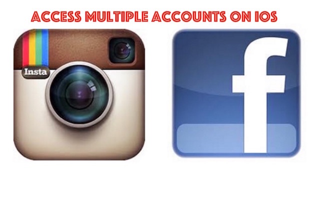 How to use multiple FB and Instagram account on iOS