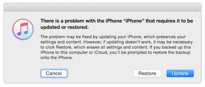 iTunes Restore iPhone