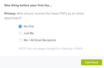 Fax Sending Options