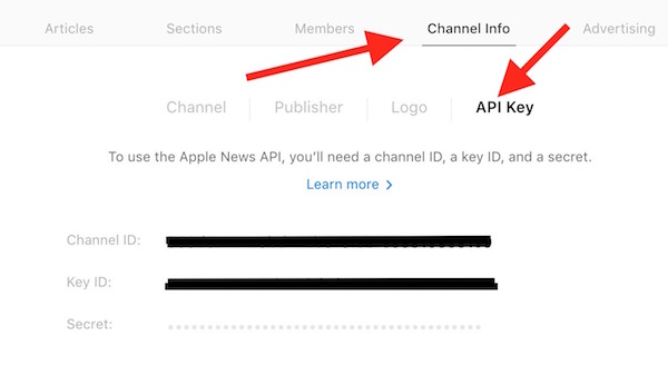 Getting API from apple
