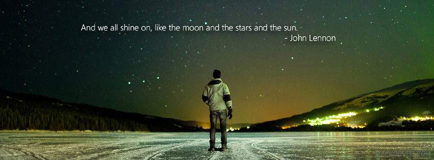 John Lennon Quote FaceBook Cover