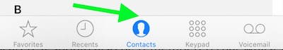 Select contacts