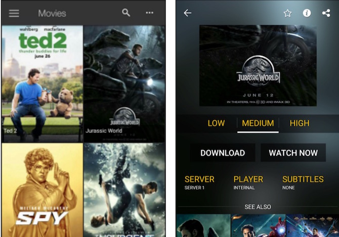 ShowBOX App Screen