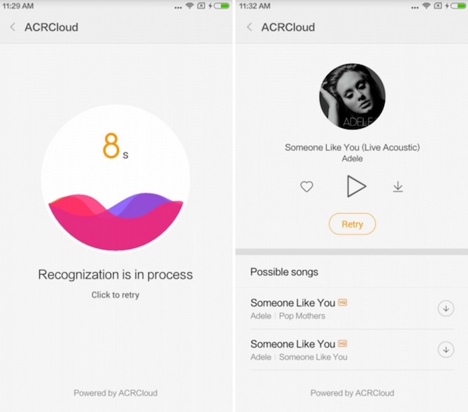Song Recognition Xiaomi