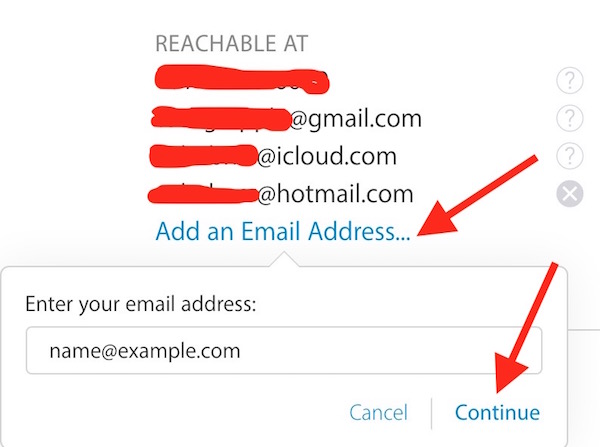 Add New Email Address to Apple Account