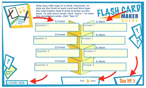 Adding information to Flash Card
