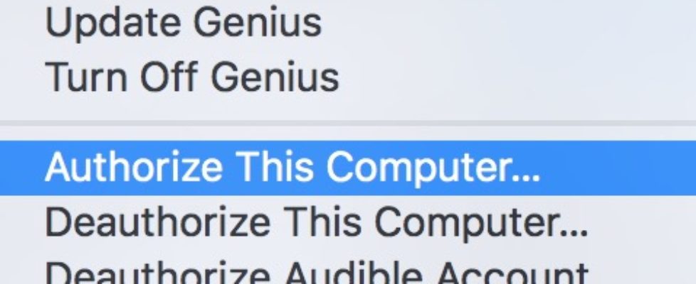 Authorize computers for iTunes