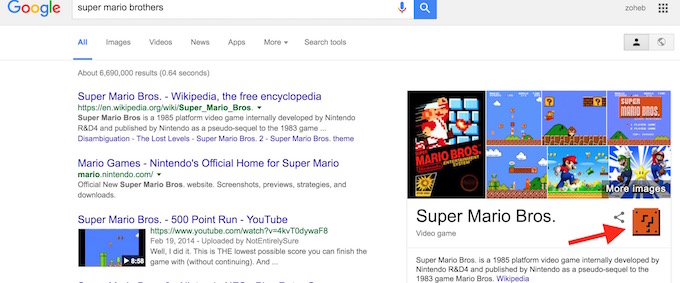Google Super Mario
