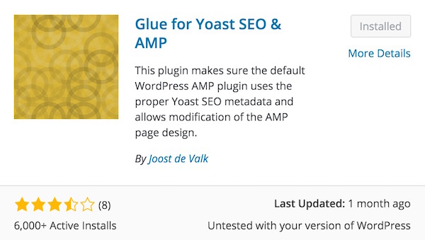 Yoast Glue AMP Plugin